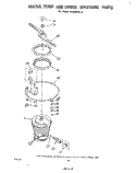 HEATER, PUMP AND LOWER SPRAYARM Diagram and Parts List for DU8900XL0  Whirlpool Dishwasher