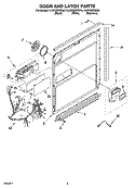 Part Location Diagram of WPW10224430 Whirlpool Dishwasher Detergent And Rinse Dispenser w/Cap