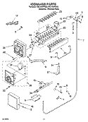 ICEMAKER PARTS Diagram and Parts List for KBLV36FPS02  KitchenAid Refrigerator