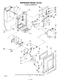 DISPENSER FRONT Diagram and Parts List for ED22EMXPWR2  Whirlpool Refrigerator