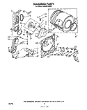 BULKHEAD Diagram and Parts List for LG5651XKW1  Whirlpool Dryer