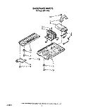 BASEPLATE Diagram and Parts List for MFE14XW0  Roper Microwave