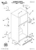 CABINET, LITERATURE Diagram and Parts List for ET1NHMXKQ00  Whirlpool Refrigerator