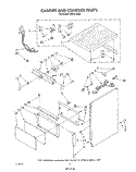 CABINET AND CONTROL Diagram and Parts List for KUCS180S1  KitchenAid Trash Compactor