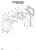 Part Location Diagram of 8303590 Whirlpool Door Handle (White)