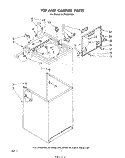 TOP AND CABINET , LITERATURE AND OPTIONAL Diagram and Parts List for LA7700XPW3  Whirlpool Washer