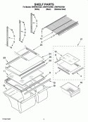 SHELF PARTS Diagram and Parts List for ER9FHKXVQ01  Whirlpool Refrigerator