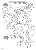CABINET AND STIRRER Diagram and Parts List for KEMC308HWH2  KitchenAid Microwave Oven Combo