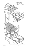 SHELF Diagram and Parts List for RT18BMXVW10  Roper Refrigerator