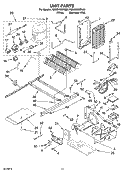UNIT PARTS Diagram and Parts List for 7GS6SHEXPQ02  Whirlpool Refrigerator