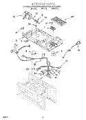 INTERIOR Diagram and Parts List for MH6150XHT0  Whirlpool Microwave