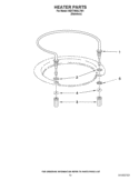 HEATER PARTS Diagram and Parts List for WDT790SLYM1  Whirlpool Dishwasher