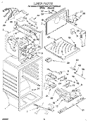 LINER Diagram and Parts List for KTRP20KDWH01  KitchenAid Refrigerator