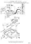 MACHINE BASE Diagram and Parts List for LST8244AN0  Whirlpool Washer