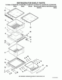 REFRIGERATOR SHELF PARTS Diagram and Parts List for GC3SHAXVA03  Whirlpool Refrigerator