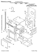 Part Location Diagram of LIT4452295 Whirlpool Tech Sheet (Oven)