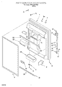 REFRIGERATOR DOOR Diagram and Parts List for 3VET21DKDW03  Whirlpool Refrigerator