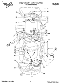 DISPENSER Diagram and Parts List for HD1000XS3  Whirlpool Miscellaneous