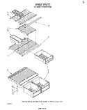 SHELF Diagram and Parts List for ET16EKXPWR0  Whirlpool Refrigerator