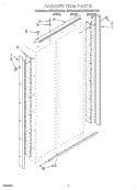 CABINET TRIM Diagram and Parts List for KSSS42QJT00  KitchenAid Refrigerator