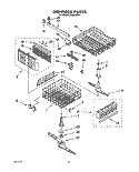 DISHRACK, LIT/OPTIONAL Diagram and Parts List for DU8950XY1  Whirlpool Dishwasher