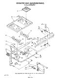 COOK TOP AND MANIFOLD , LITERATURE Diagram and Parts List for SF305EERW4  Whirlpool Range