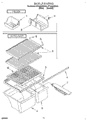 SHELF, LIT/OPTIONAL Diagram and Parts List for ET16JMXDN02  Whirlpool Refrigerator
