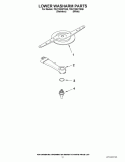 LOWER WASHARM PARTS Diagram and Parts List for 7DU1100XTSS5  Whirlpool Dishwasher