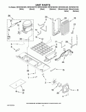 UNIT PARTS Diagram and Parts List for GSF26C5EXA00  Whirlpool Refrigerator