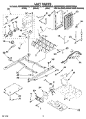 UNIT PARTS Diagram and Parts List for KSRP22FSSS00  KitchenAid Refrigerator