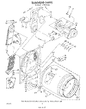 SECTION Diagram and Parts List for LE7800XSW0  Whirlpool Dryer