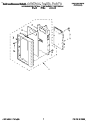 CONTROL PANEL Diagram and Parts List for KHMS105BBL2  KitchenAid Microwave
