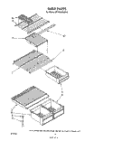 SHELF Diagram and Parts List for ET18NKXRWR3  Whirlpool Refrigerator