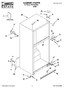 CABINET PARTS Diagram and Parts List for TT21AKXKQ06  Estate Refrigerator