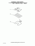 INTERNAL OVEN PARTS Diagram and Parts List for RBD275PVB02  Whirlpool Wall Oven