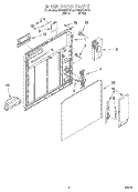 INNER DOOR Diagram and Parts List for DU925SCGB0  Whirlpool Dishwasher