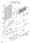 UNIT Diagram and Parts List for RT14HDXGW02  Roper Refrigerator