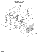 CABINET Diagram and Parts List for BHAC0500XS5  Whirlpool Air Conditioner