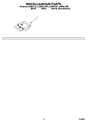 MISCELLANEOUS PARTS OPTIONAL PARTS (NOT INCLUDED) Diagram and Parts List for KUDI01ILBS1  KitchenAid Dishwasher