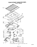 COMPARTMENT SEPARATOR Diagram and Parts List for ET14EPXRWR1  Whirlpool Refrigerator