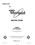 SECTION Diagram and Parts List for LE5720XSW0  Whirlpool Dryer
