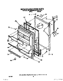 REFRIGERATOR DOOR Diagram and Parts List for 6ET18GKXWW01  Whirlpool Refrigerator