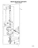 BRAKE AND DRIVE TUBE Diagram and Parts List for LA9480XWF1  Whirlpool Washer