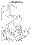 LOWER OVEN Diagram and Parts List for KEBS208BBL1  KitchenAid Wall Oven