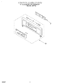 CONTROL PANEL, LITERATURE Diagram and Parts List for RMC275PDQ4  Whirlpool Microwave Oven Combo
