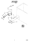 UNIT PARTS Diagram and Parts List for EH150FXKQ01  Whirlpool Freezer