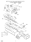 MOTOR AND ICE CONTAINER Diagram and Parts List for 4YED27DQFW02  Whirlpool Refrigerator