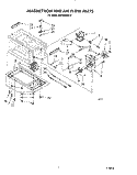 MAGNETRON AND AIR FLOW Diagram and Parts List for MW3600XW0  Whirlpool Microwave
