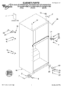 CABINET, LITERATURE Diagram and Parts List for ET4WSMYKT00  Whirlpool Refrigerator