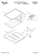 COOKTOP Diagram and Parts List for RS696PXGQ0  Whirlpool Range
